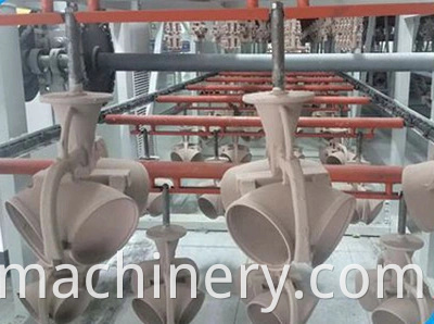 Système de séchage de la coque de moule à suspension de tige Dongsheng pour la coulée